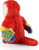 Pappagallo rosso ara di peluche 16 cm ECO-FRIENDLY