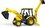 Bruder 02427 Traktor JCB Midi CX s čelným nakladačom a rýpadlom