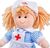 Bigjigs Toys Látková bábika zdravotná sestrička Nancy 28 cm