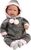 Llorens M844-04 oblečok pre bábiku bábätko NEW BORN veľkosti 43–44 cm