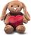 STEIFF Friends Hoppie rabbit – Love, brown plyšová hračka
