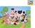 Puzzle detské 25x17, 5cm zvieratká 24 dielikov