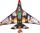 Cerf-volant avion en nylon 150x113cm dans un sac en tissu 11x113x2cm