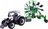 Bburago Farm 10cm Traktor mit Deluxe-Anhänger - Valtra N174 - Wirbelrechen