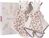 BK LUCY BABY doudou, bordure marron (30cm) avec boîte cadeau Bukowski Design