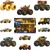 Mattel Hot Wheels Monster Trucks Bigfoot 50. výročie Set angličákov &amp; truckov