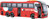 CITY SERVICE CAR - Autobus 1:16 -červený