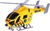 Helikoptéra ambulancie 20cm na zotrvačník na batérie so svetlom a zvukom v krabičke