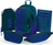 BAAGL SET 5 Core Logo blau: Rucksack, Federmäppchen, Beutel, Gürteltasche, Laptop-Hülle GRS