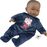 Llorens 14247 BABY ZARIEB - realistická bábika bábätko s mäkkým látkovým telom - 42 cm