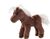 BUKOWSKI Baby Pony csokoládé színű ló 15cm