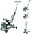 Globber kolobežka Go Up Baby lights 360 ° Sage