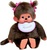Monchhichi Mončiči Mädchen mit zwei Zöpfen 45cm