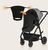 LIONELO Slnečná clona na kočík Stroller Sun Cover Black Carbon