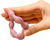 BABYONO Silikon-Beißring, rosa Ring