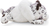 NICI peluche Leopardo delle nevi Eleni Snowbell 20cm, sdraiato