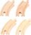 Bigjigs Rail Kurze Rundschiene 10 cm 4 Stk