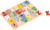 New Classic Toys Vkladacie drevené puzzle - farebná abeceda