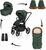 Set kolica Move Cross 5X + vreća Fluffy Combi + rukavice Fluffy 2, Oak Green