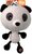 Hračka Dog Fantasy Big head panda plyšová pískacia 30cm