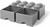 LEGO® úložný box 8 - so zásuvkami šedá 250 x 500 x 180 mm