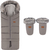 PETITE&amp;MARS Set zimska vreća Arctic 4u1 + rukavice za kolica Fjora Mocha Mousse