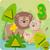 Haba Drevená hračka na učenie farieb a čísiel Divoké zvieratká