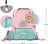 BAAGL Tasche mit Reißverschlussfach Regenbogen Pink