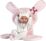 Llorens 63598 NEW BORN dievčatko - realistická bábika bábätko s celovinylovým telom - 35cm