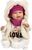 Llorens 74142 NEW BORN - muñeca bebé realista con sonidos y cuerpo de tela suave