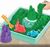 Kinetic sand krabica tekutého piesku s podložkou zelená