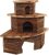 Domček Small Animals Rohový drevený s kôrou 16x16x11cm