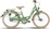 PUKY Detský bicykel 20" SKYRIDE 20-3 classic retro green