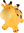 Hüpfspielzeug Giraffe hüpfend Gummi 55x40cm