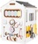 BusyKids Activity board Domeček pastelově bílý