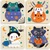 Mudpuppy Drevené halloweenskej puzzle sada 4 puzzle
