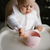 BABYONO Silikonschnuller mit Saugnapf - pink 6m+