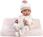 Llorens 63510 NEW BORN NIÑA - muñeca bebé realista con cuerpo de vinilo completo