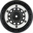 Pro-Line disk 2.2/3.0" Raid bead lock H12/H14 SC strieborno-čierny (2)