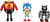 Sonic - Multipack set 3 ks 10 cm