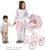 DeCuevas 81075 Skladací kočík pre bábiky s taškou a doplnky Sophie 2025 - 81 cm