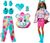 Barbie CUTIE REVEAL Barbie a starostliví medvedíci séria 2 - MODRÁ