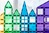 CONNETIX® Rainbow Mega Pack magnetisches Baukasten-Set 212 Stk.