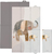 Ceba Wickelauflage Reise (80x50) Basic Elephant Family