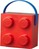 LEGO box s rukoväťou - červená