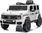 Auto elettrico Mercedes G580 12V, bianco, telecomando 2,4 GHz, Bluetooth, USB /