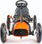 Detská šliapacia motokára Go-kart Baby Mix Buggy oranžová