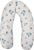 EKO Coussin d'allaitement Velvet Giraffe bleu 180 cm