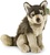 Plüsch sitzender Wolf 28 cm UMWELTFREUNDLICH