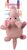 Hračka Dog Fantasy Silent Squeak slon ružový 26cm